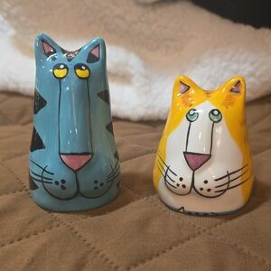 Colorful Cat Salt and Pepper Shakers
